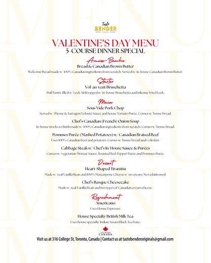 Valentines Dinner for Two